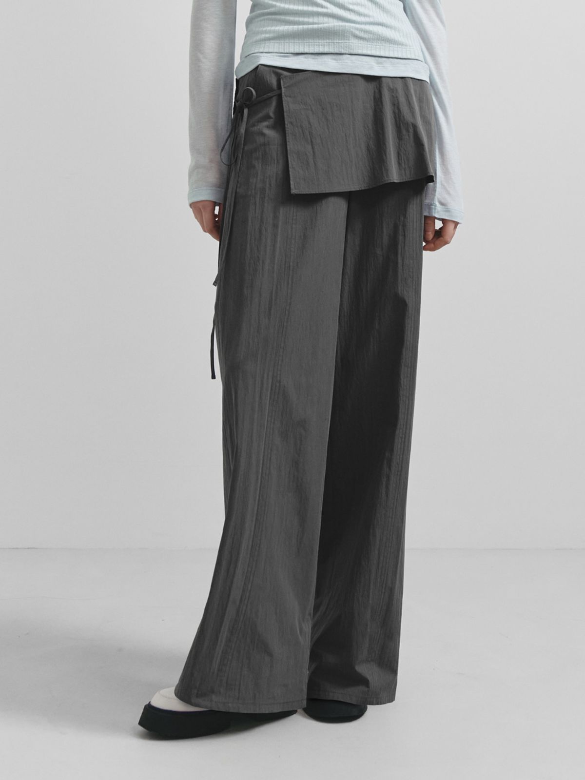 레이브(RAIVE) Layered Wide Pants VW5SL454_2color