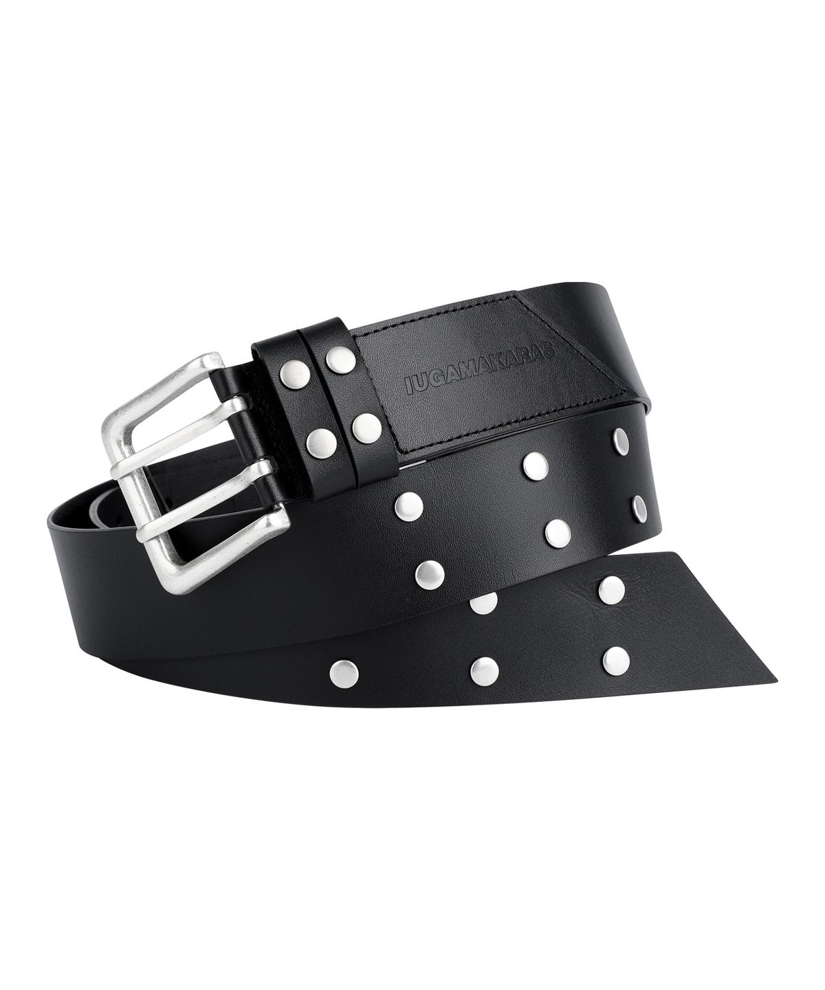 이우가마카라스(IUGAMAKARAS) 40mm Double Point Belt (Black)