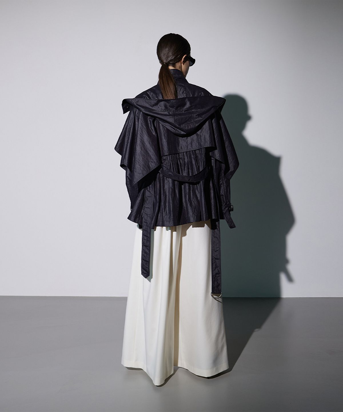 므아므(MMAM) Recycle pleated half coat