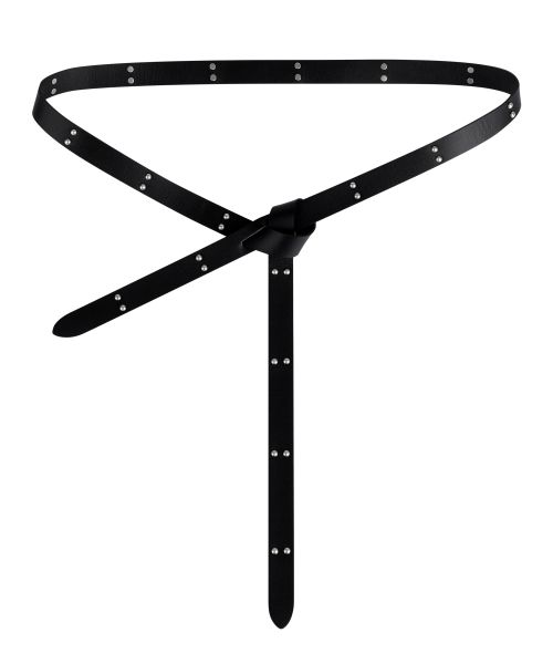 20mm Double Studded Twist Belt (Black)