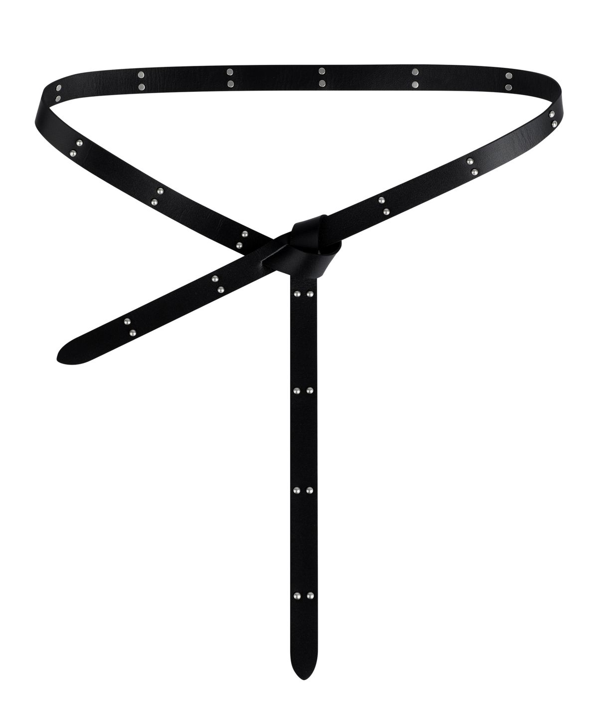 이우가마카라스(IUGAMAKARAS) 20mm Double Studded Twist Belt (Black)