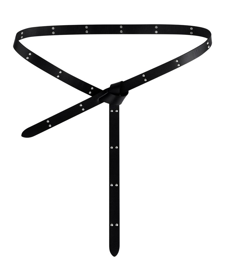 20mm Double Studded Twist Belt (Black)