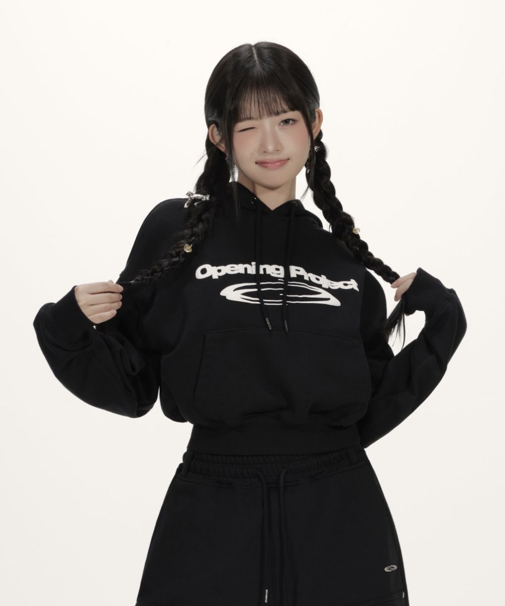MUSINSA | OPENING PROJECT W Identity Hoodie - Black