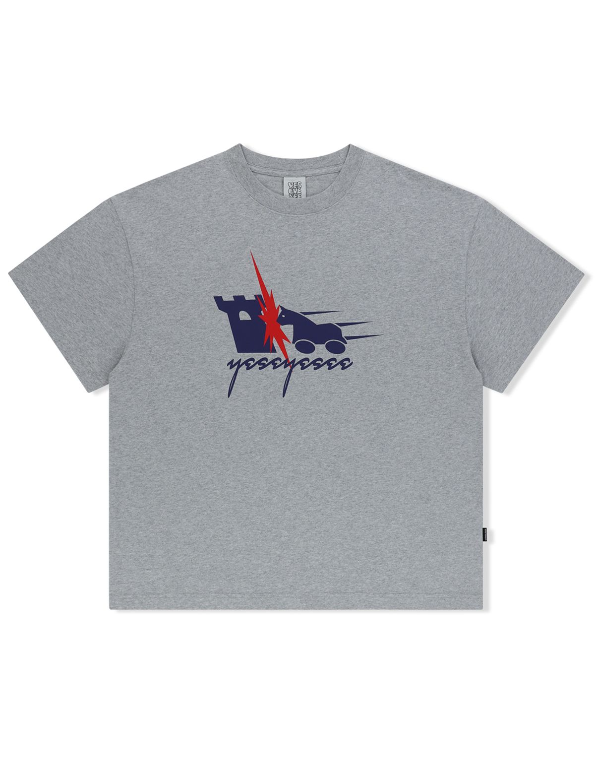 예스아이씨(YESEYESEE) Y.E.S Hobby Horse Tee Grey