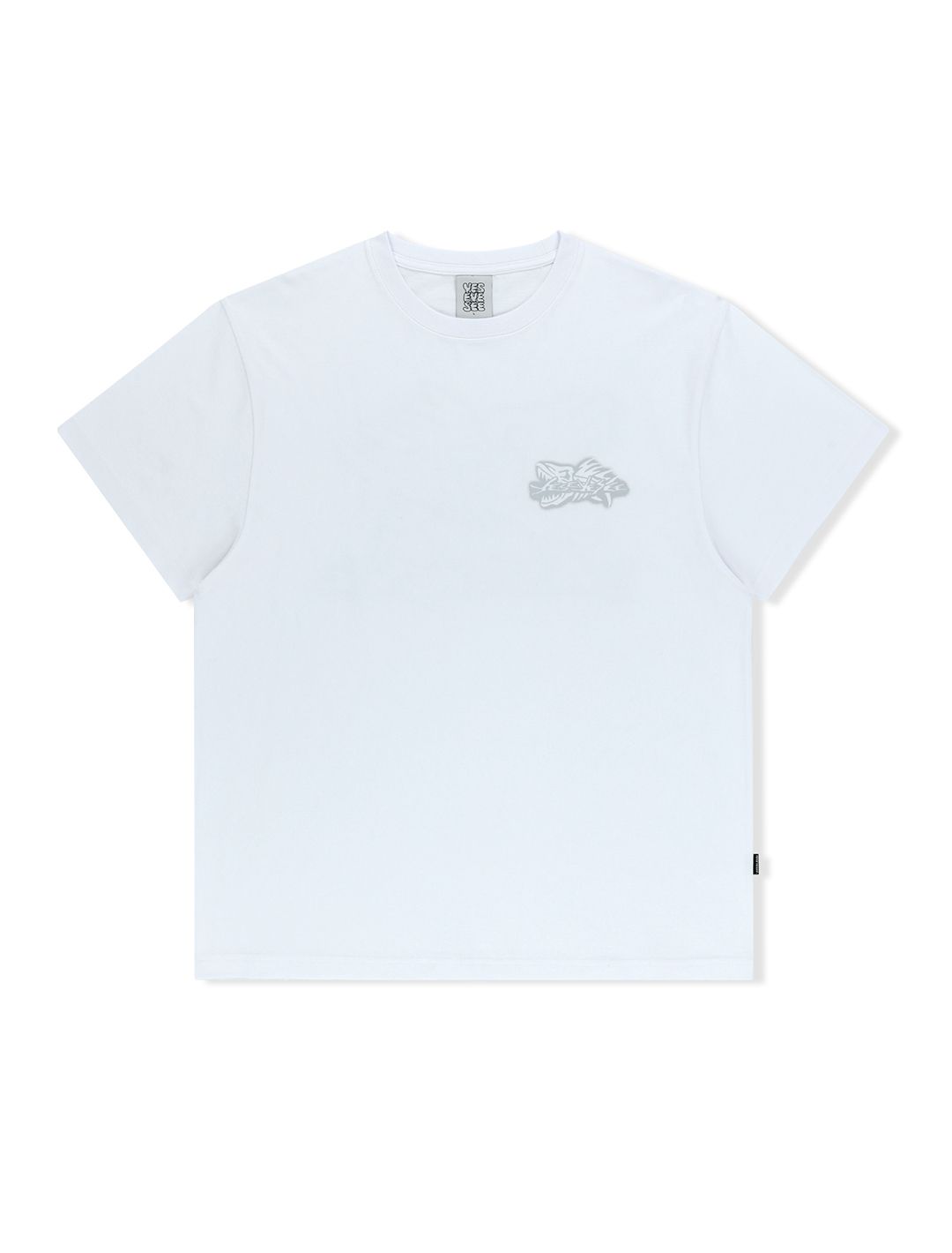 MUSINSA | YESEYESEE Y.E.S Fish Born Tee White