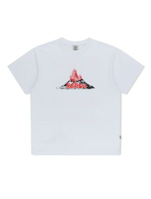 Volcanic Eruption Tee White