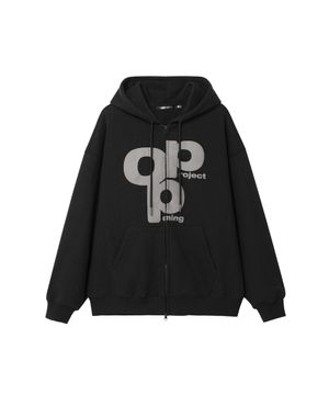 OPP Logo Hoodie Zip-up - Black