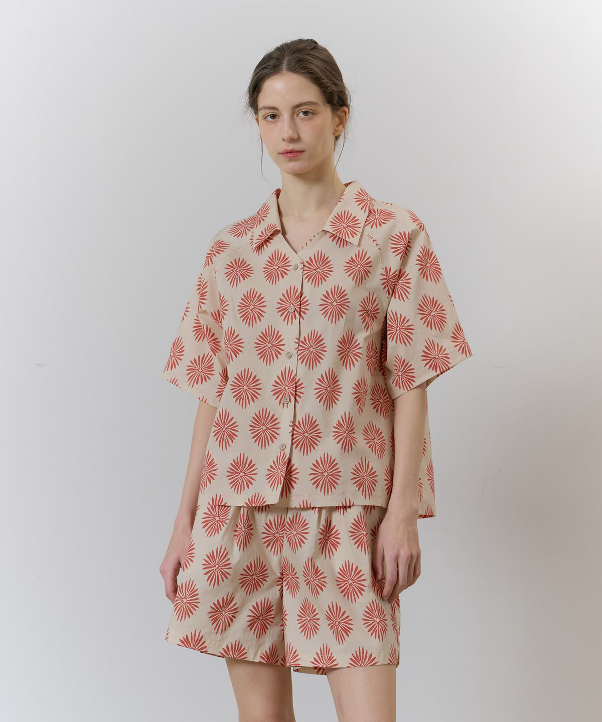 아템포(ATEMPO) BALI V-NECK SET_sunset ivory