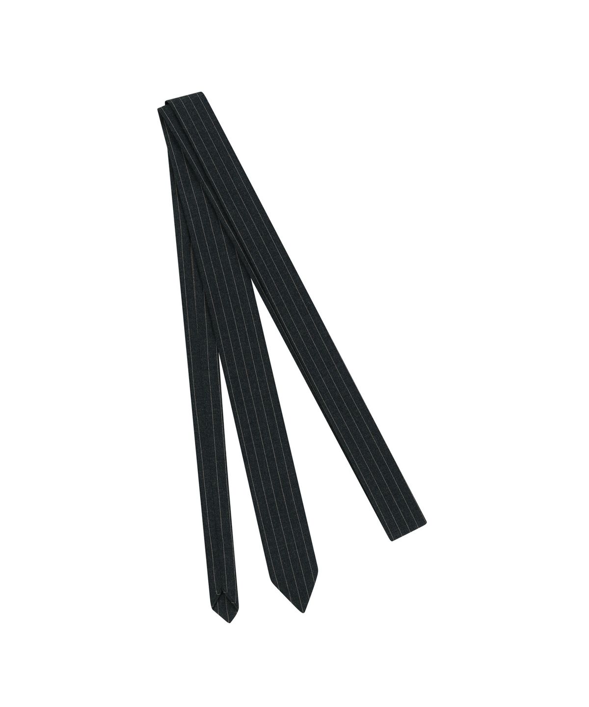 이우가마카라스(IUGAMAKARAS) Pin Striped Tie (Dark Gray)