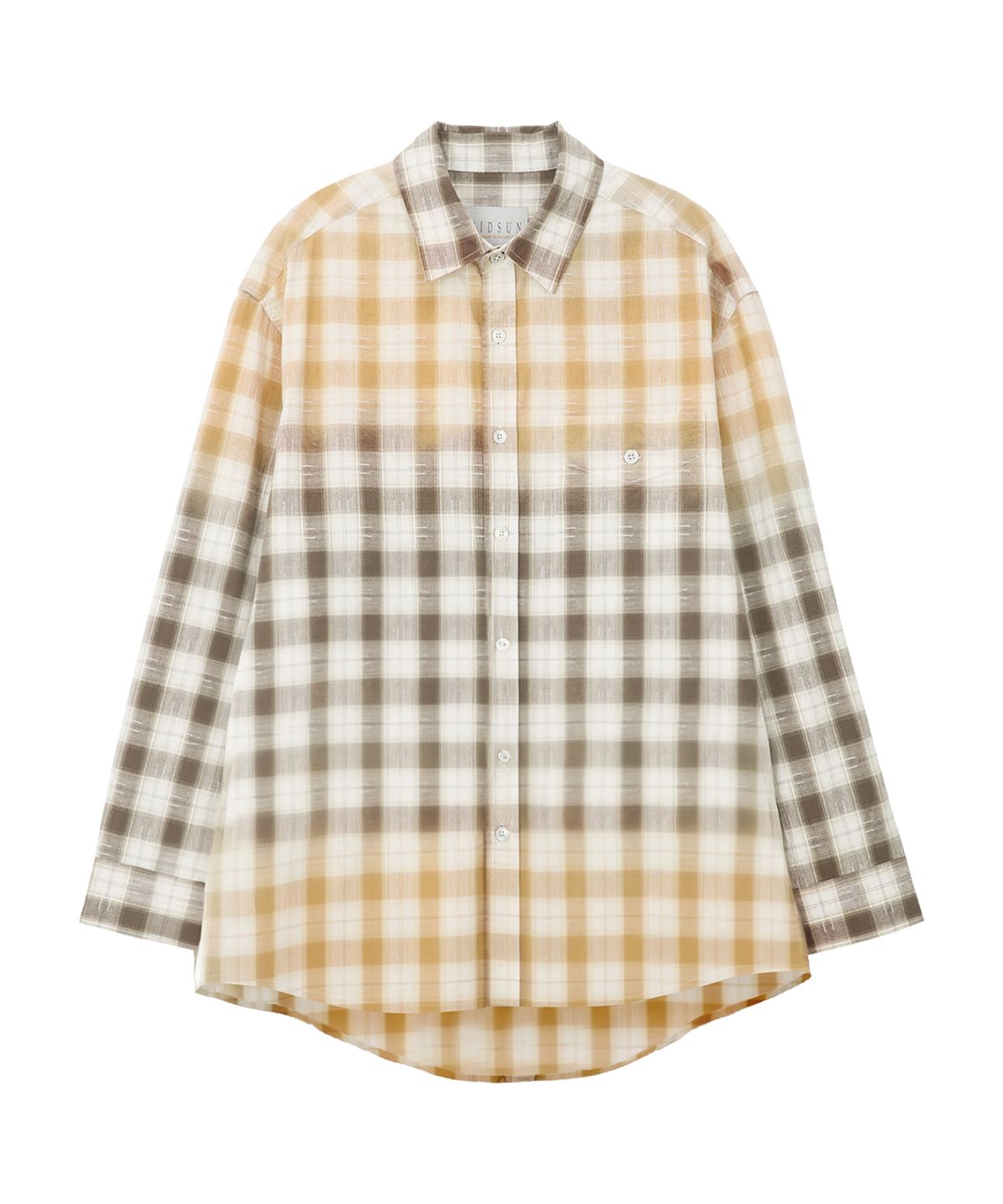 미드선(MIDSUN) Bleached Cotton Shirt-Beige