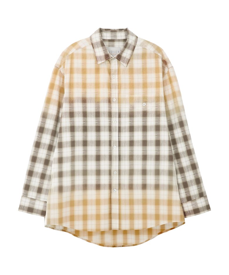 Bleached Cotton Shirt-Beige