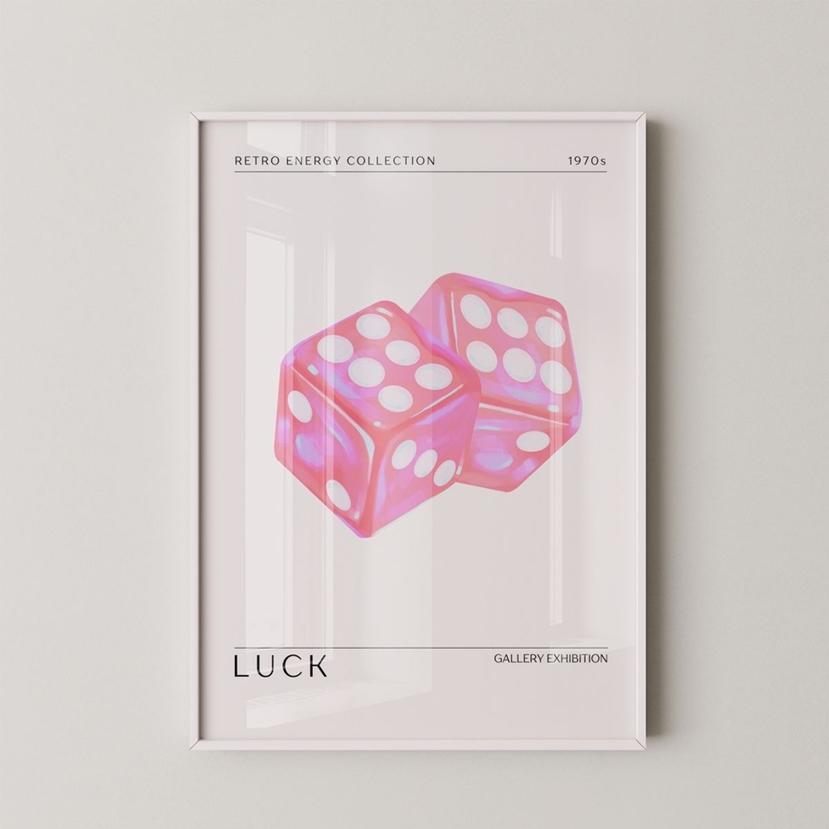 갤러리티(GALLERYT) Luck  - 레트로 빈티지 미드센추리 모던 인테리어 포스터 액자