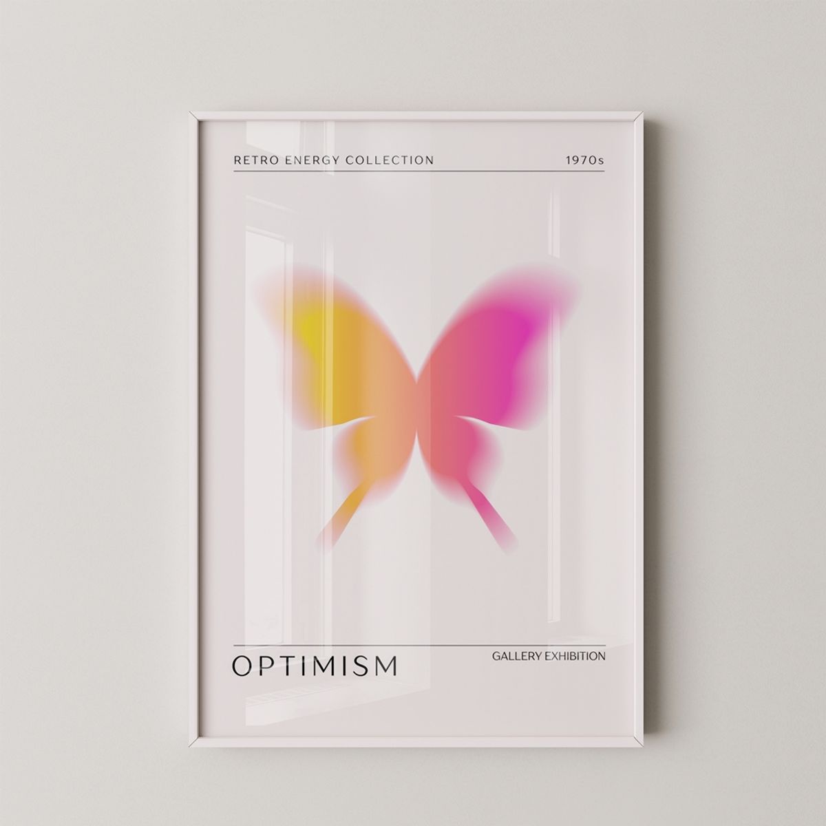갤러리티(GALLERYT) Optimism - 레트로 빈티지 미드센추리 모던 인테리어 포스터 액자