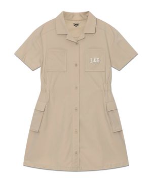 카고 포켓 카라 원피스 베이지 LK2502OP72BE