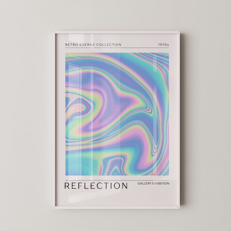 Reflection - 레트로 빈티지 미드센추리 모던 인테리어 포스터 액자