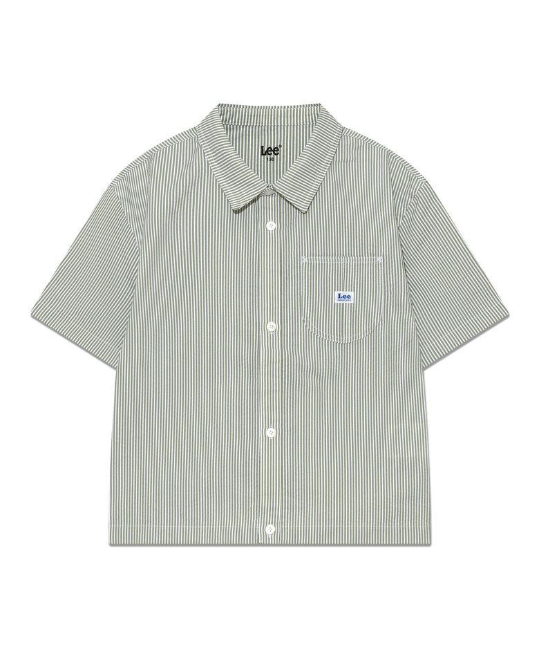 반소매자켓형 시어서커 셔츠 그린 LK2502SS05GN