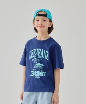 카우보이 프린트 반소매티 네이비 LK2502ST26NA