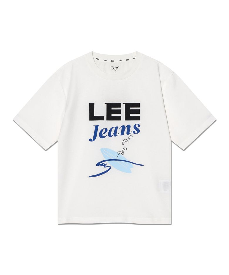 베이직 리진스 반팔티셔츠 화이트 LK2502ST24WH