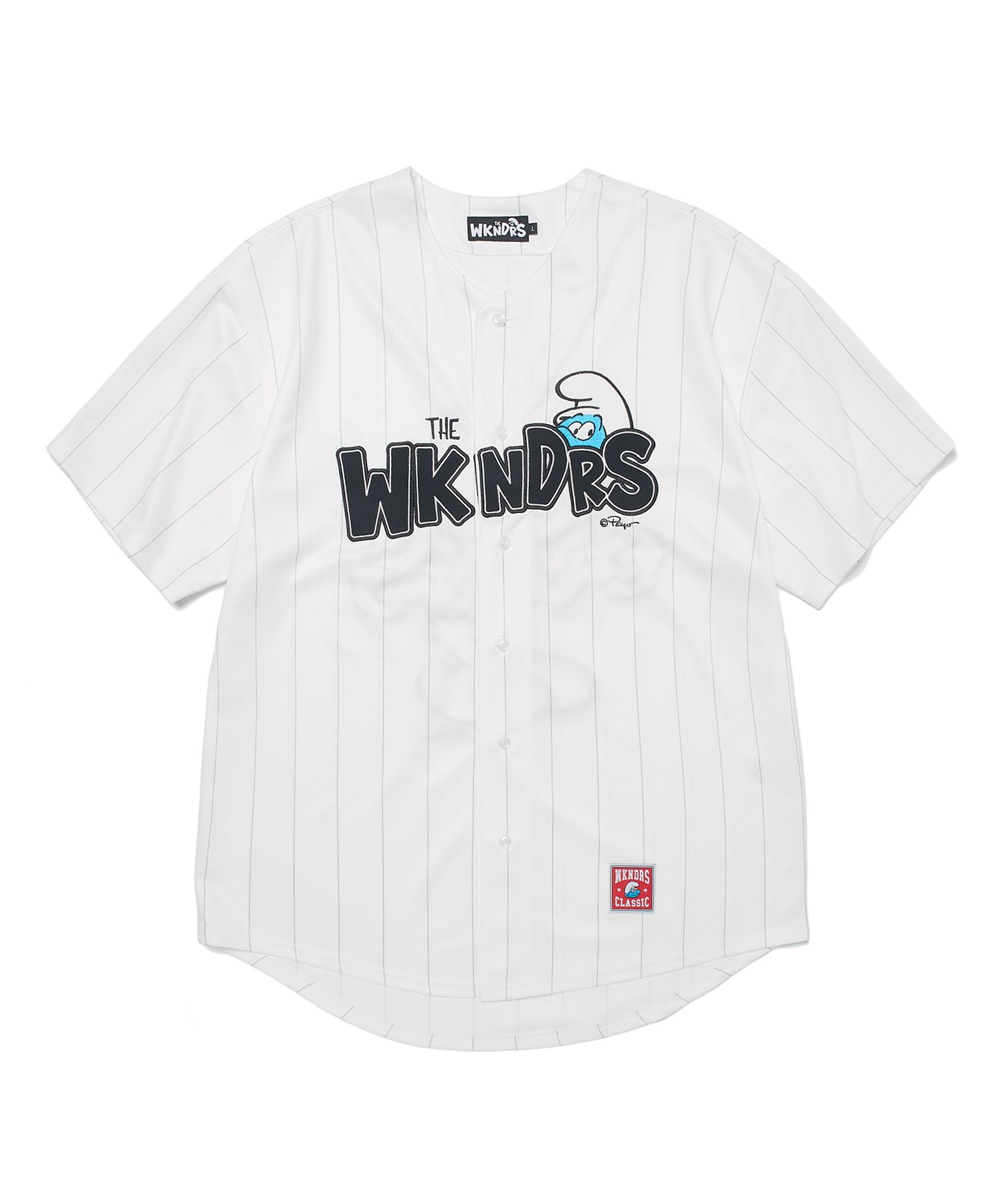 MUSINSA | WKNDRS BASEBALL JERSEY (WHITE) MUSINSA | WKNDRS BASEBALL JERSEY (WHITE)