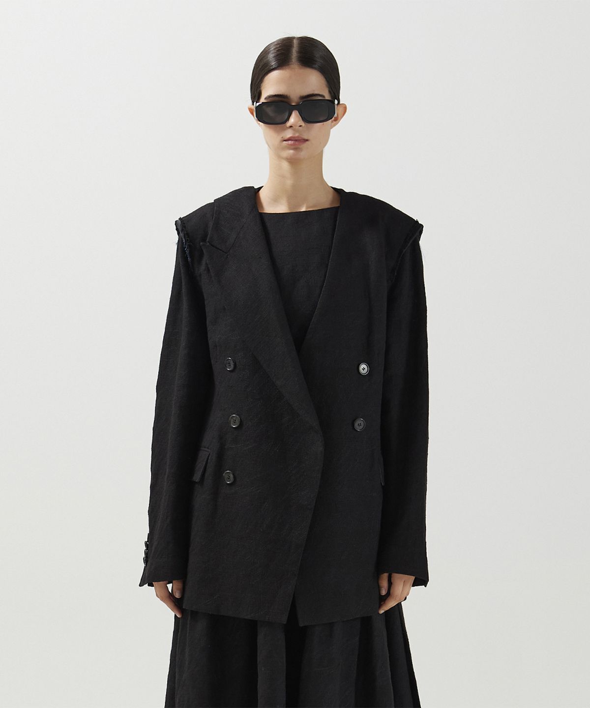 므아므(MMAM) Linen stitch origami blazer