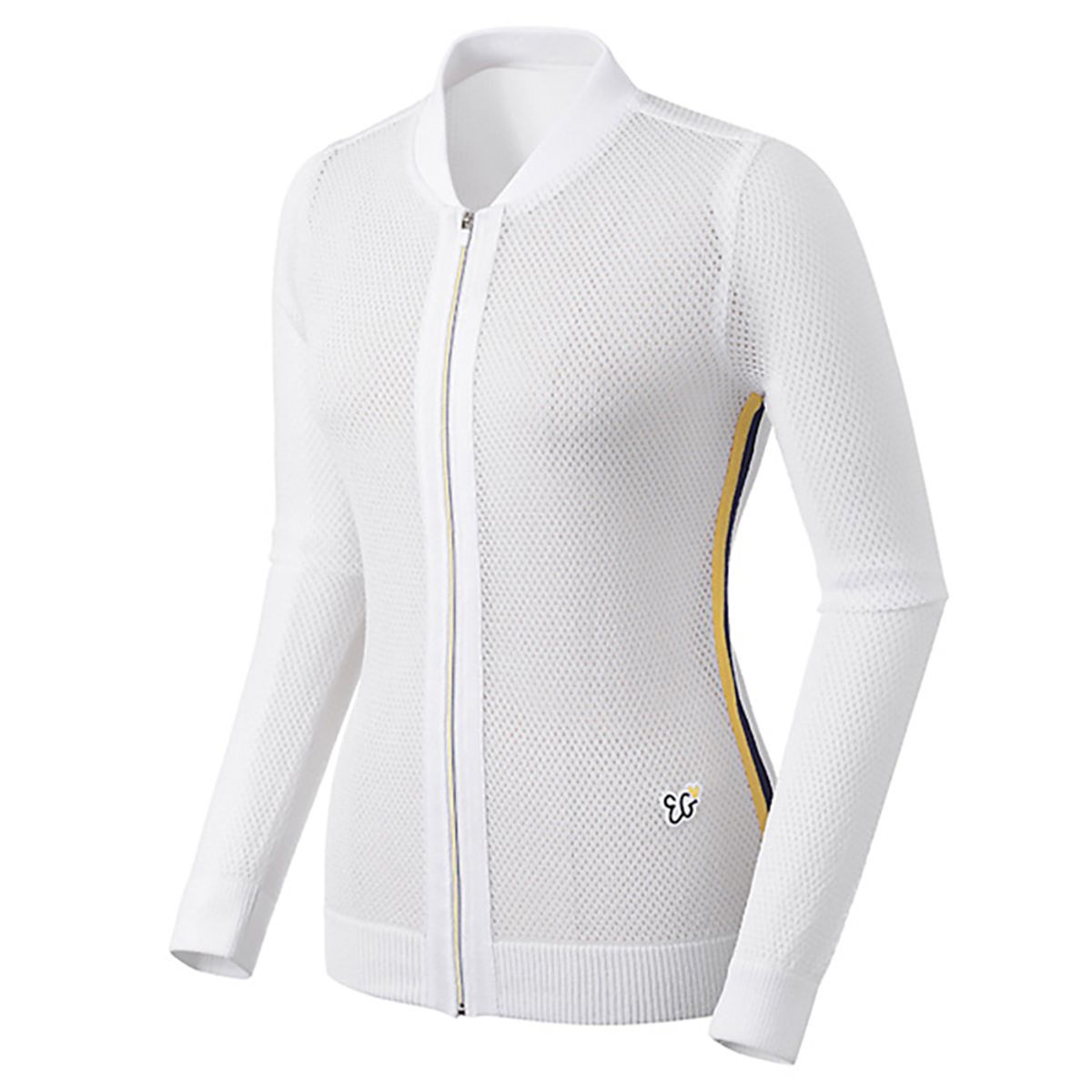 엘르골프(ELLE GOLF) 여성 메쉬 사이바 가디건_6G43701