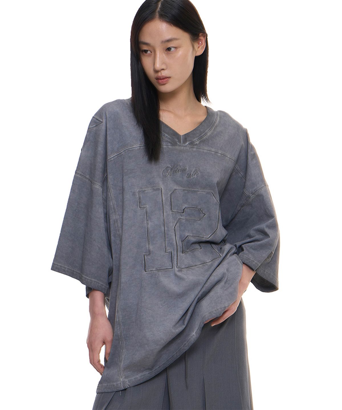 2000아카이브스(2000ARCHIVES) VINTAGE FOOTBALL T (CHARCOAL)