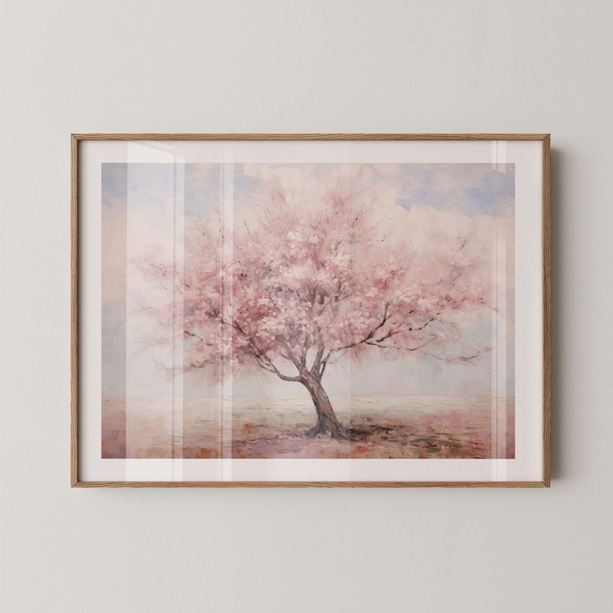 갤러리티(GALLERYT) Spring cherry blossom - 빈티지 풍경 봄 벚꽃 거실 인테리어 포스터 액자