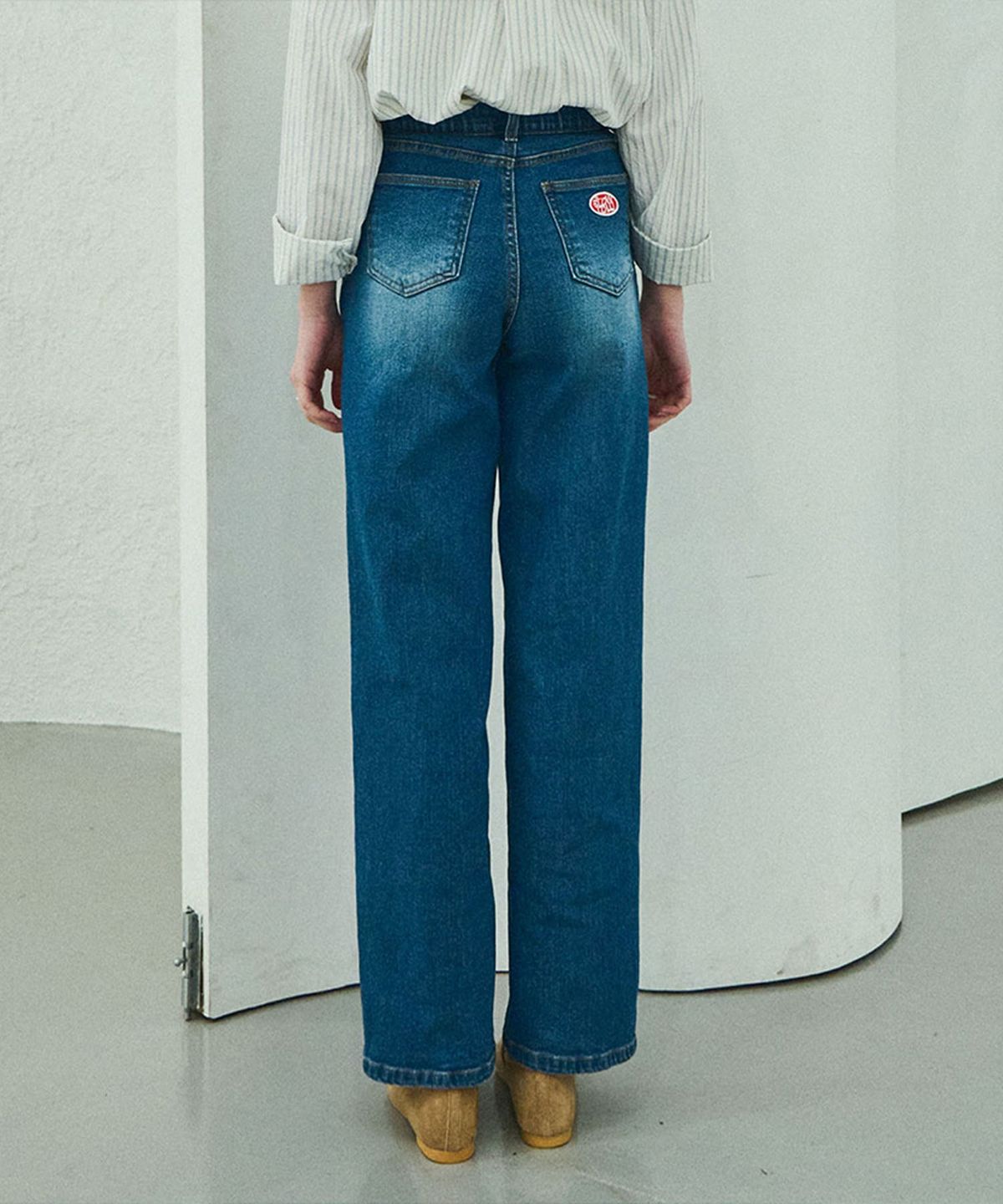 슬로우롤리(SLOWLOLLI) Straight denim pants