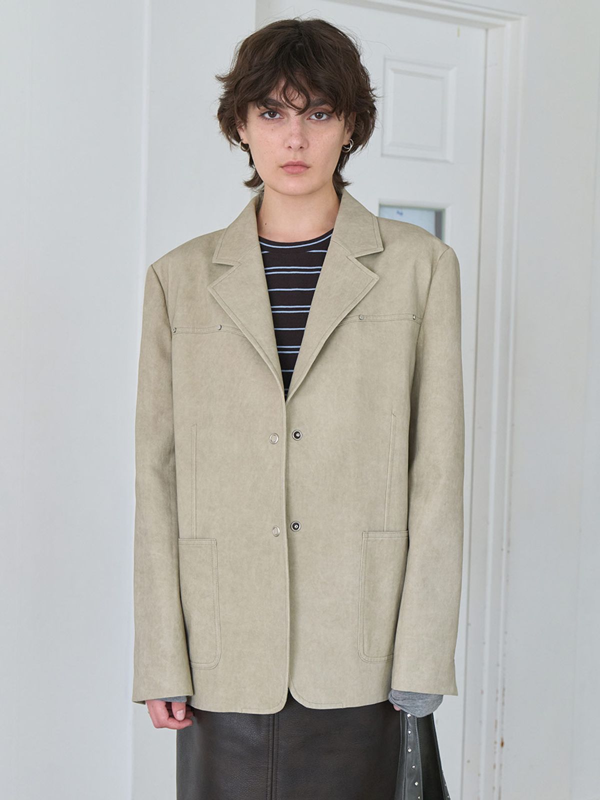 레이브(RAIVE) Washing Cotton Half Jacket VW5SJ073_2color