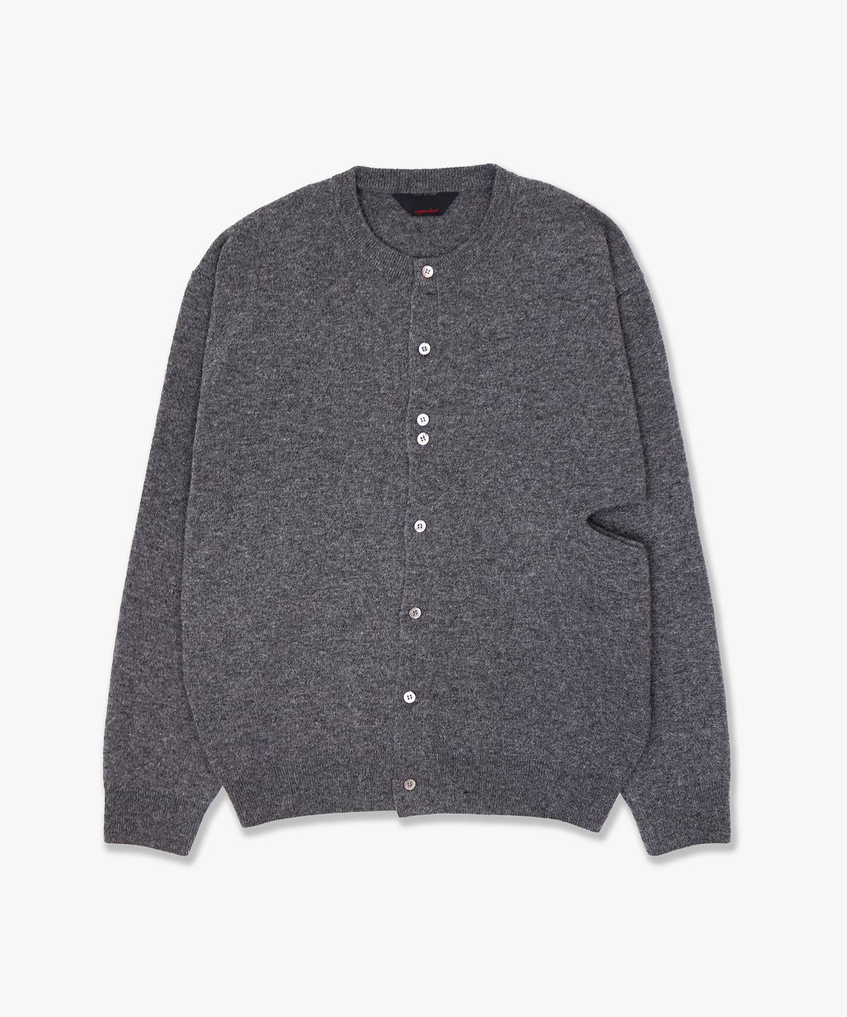 애니타임로릭(ANYTIME LOREAK) ORCHID ROUND CARDIGAN - CHARCOAL