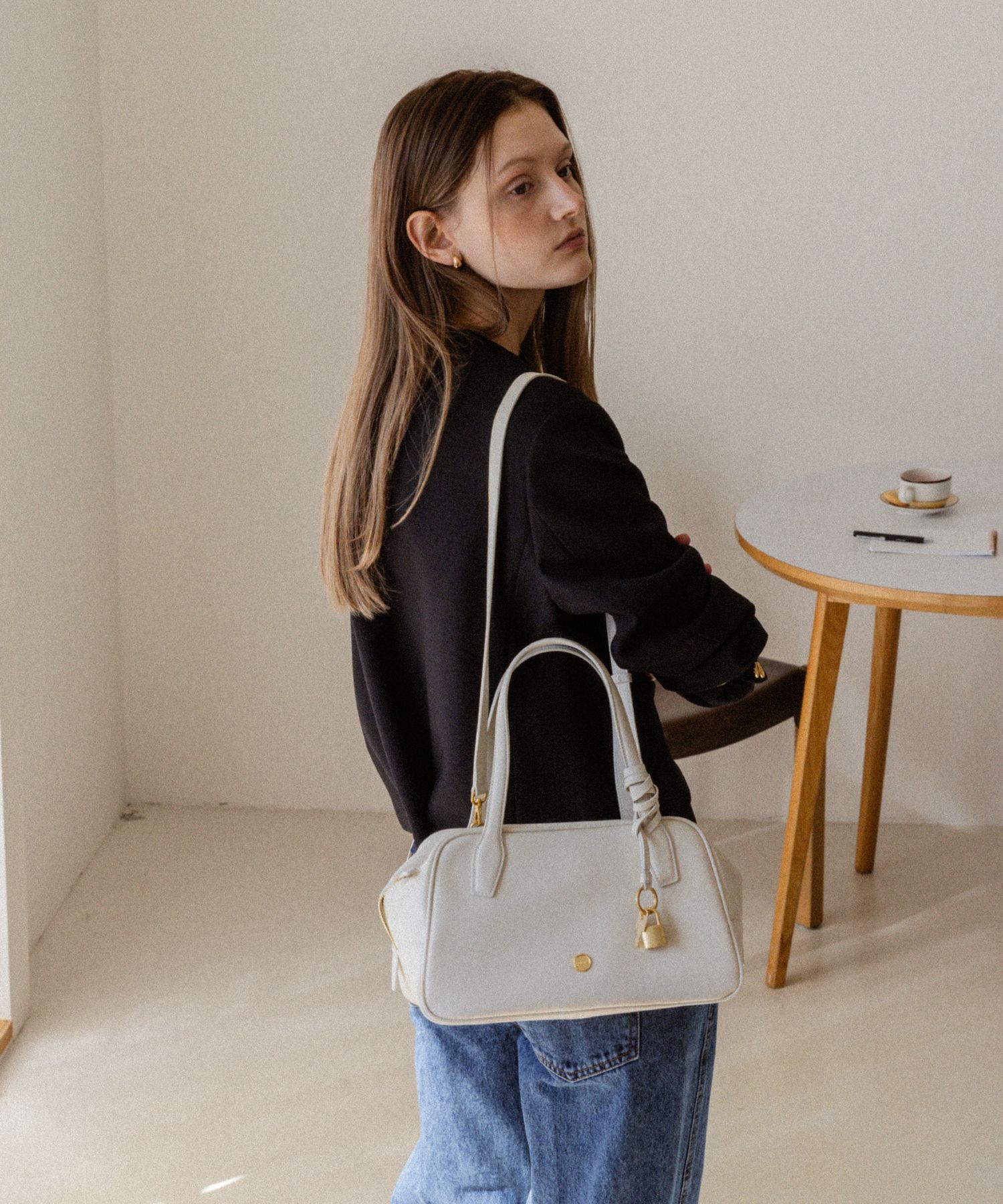 MUSINSA | LEMEME Sac Flaner Vanilla