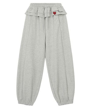 베티붑 프릴 레이어드 스웻팬츠_그레이