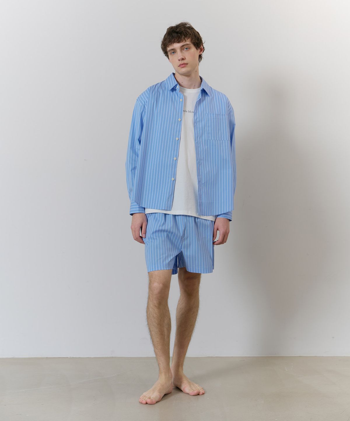 아템포(ATEMPO) STRIPE PAJAMA SET_blue (man)