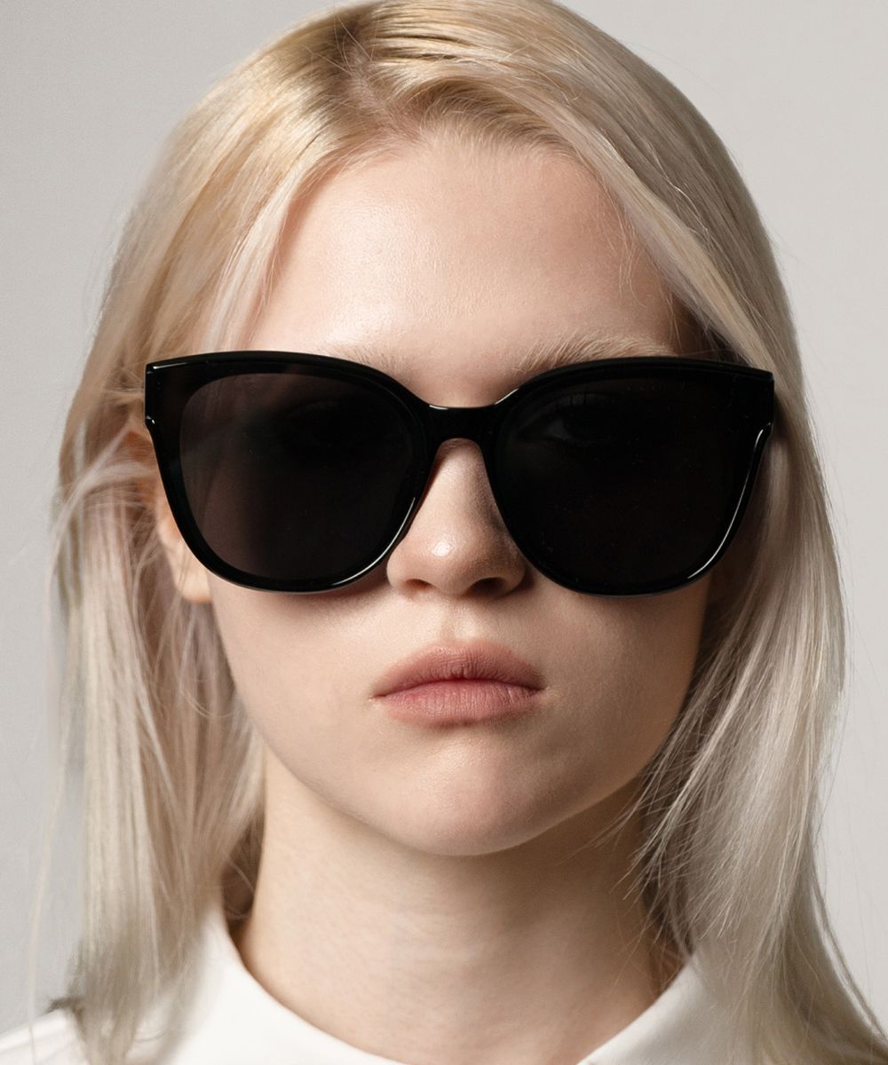 ★HANGLE EYEWEAR★ Oversized SUN Black MUSINSA | HANGLE EYEWEAR Daily Oversized Sunglasses Black