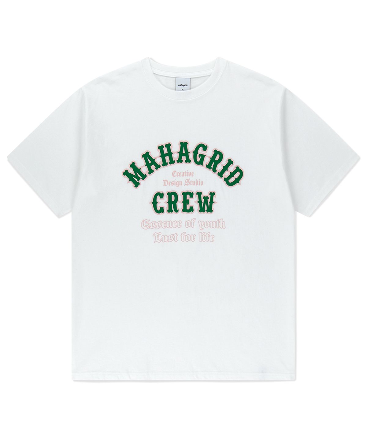마하그리드(MAHAGRID) MAHAGRID CREW TEE WHITE(MG2FMMT511A)