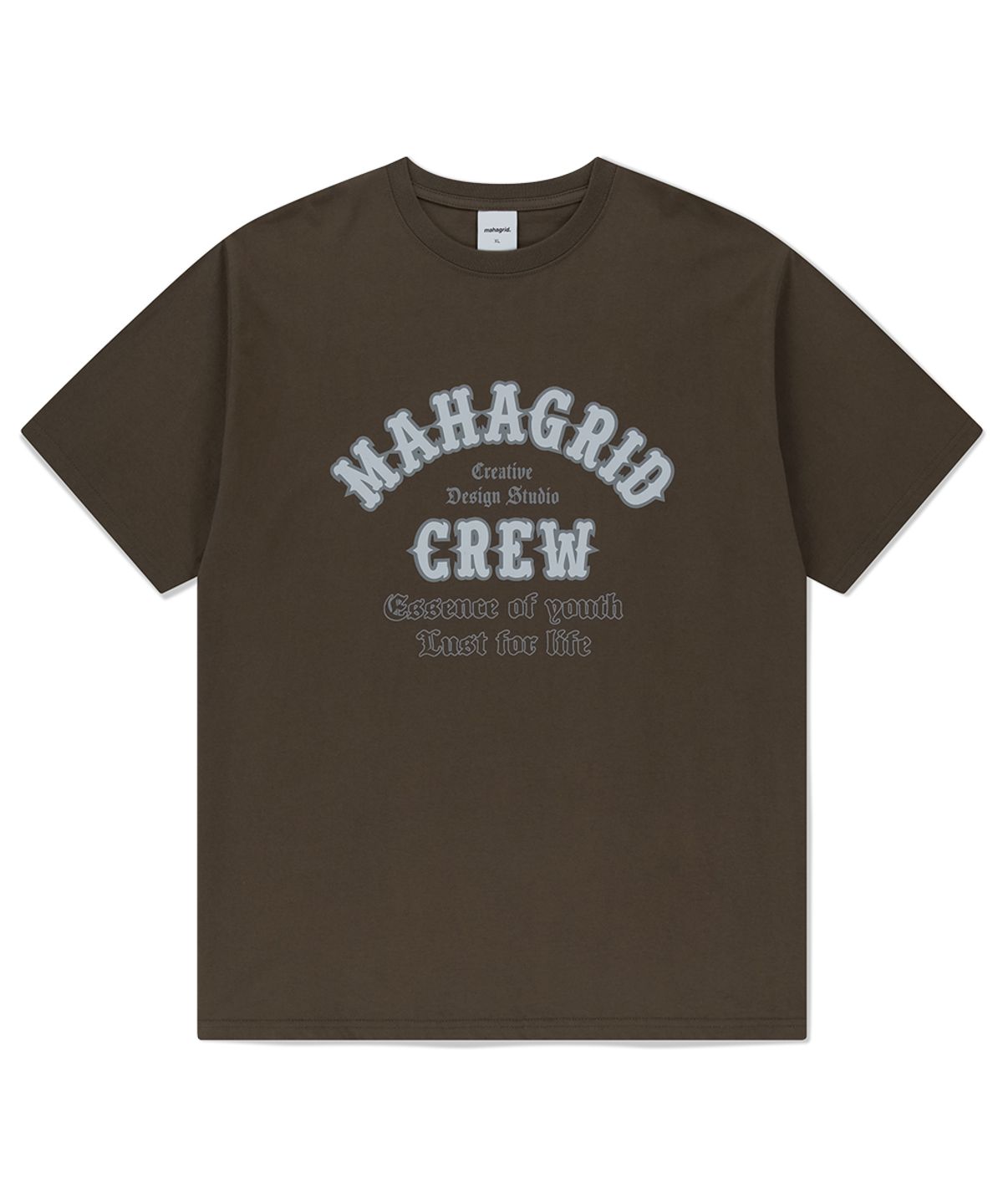 마하그리드(MAHAGRID) MAHAGRID CREW TEE BROWN(MG2FMMT511A)