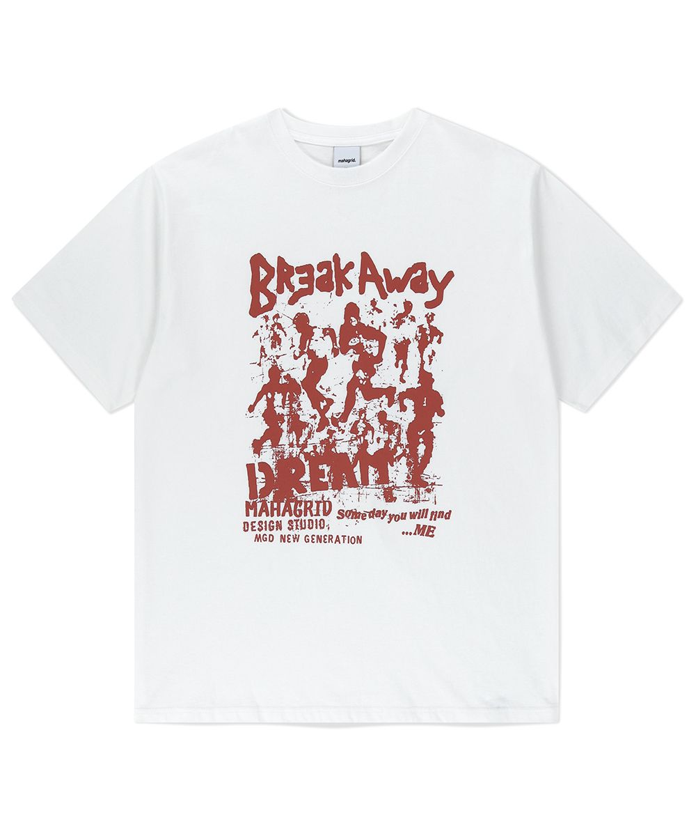 【mahagrid】25SS★ BREAK AWAY TEE BREAK AWAY TEE[BLACK] - MAHAGRID