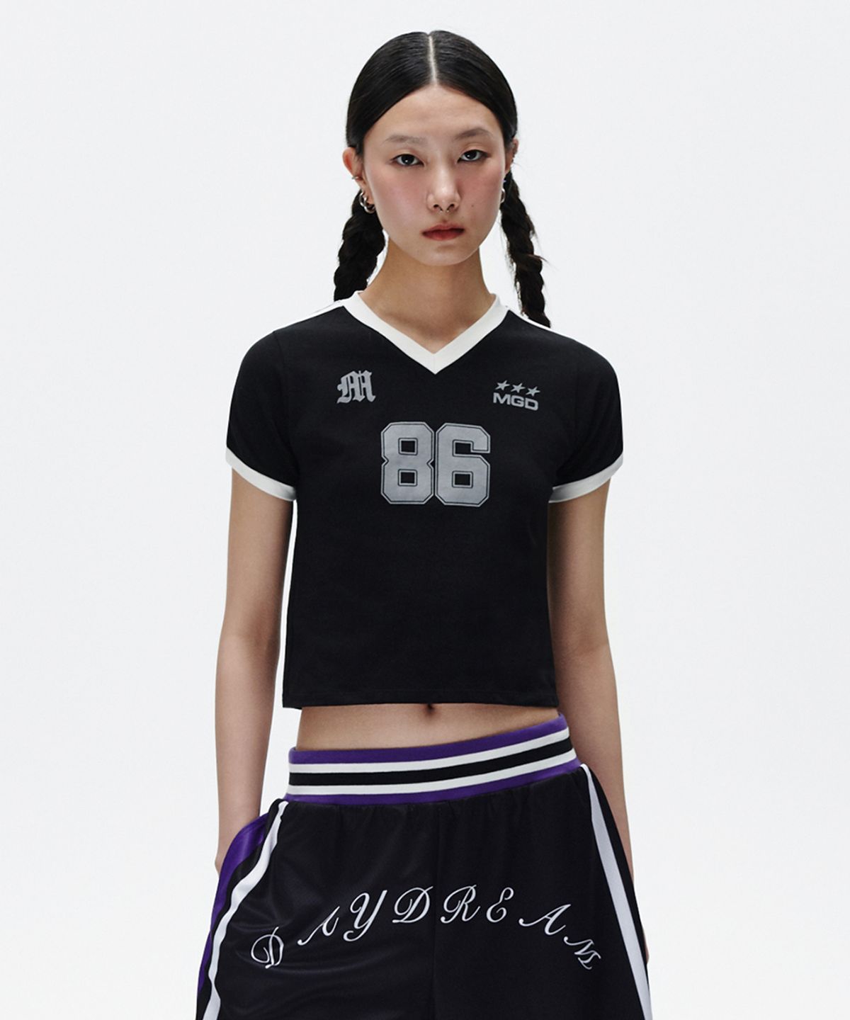 마하그리드(MAHAGRID) FOOTBALL RINGER TEE BLACK(MG2FMFT587A)