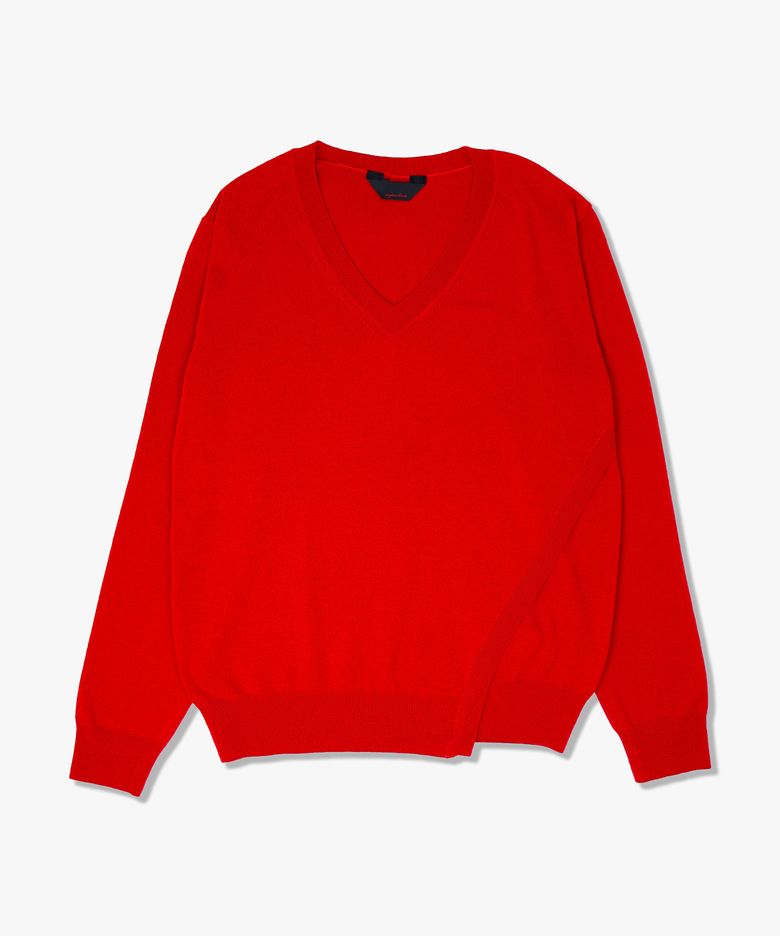 CAMELLIA V-NECK - RED