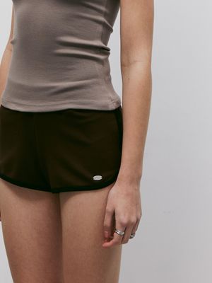 스포티 돌핀 쇼츠(러스트브라운)