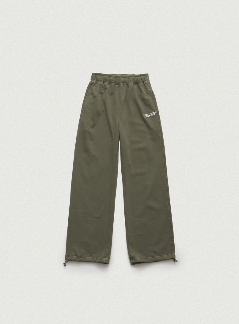 Campie Sweat Drawstring Jogger Pants_Khaki