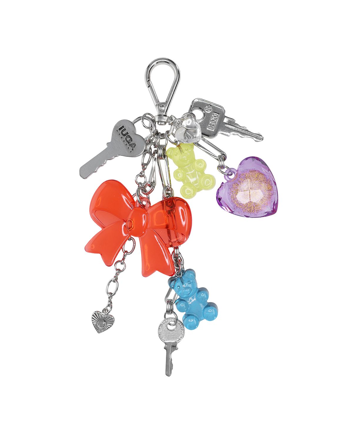 이우가마카라스(IUGAMAKARAS) Colorful Ribbon Keyring