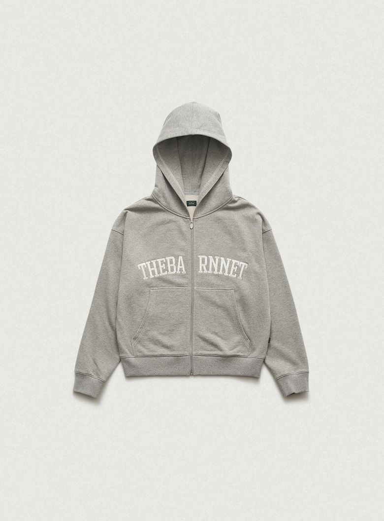 Campie Sweat Zip-Up Hoodie Jacket_Grey