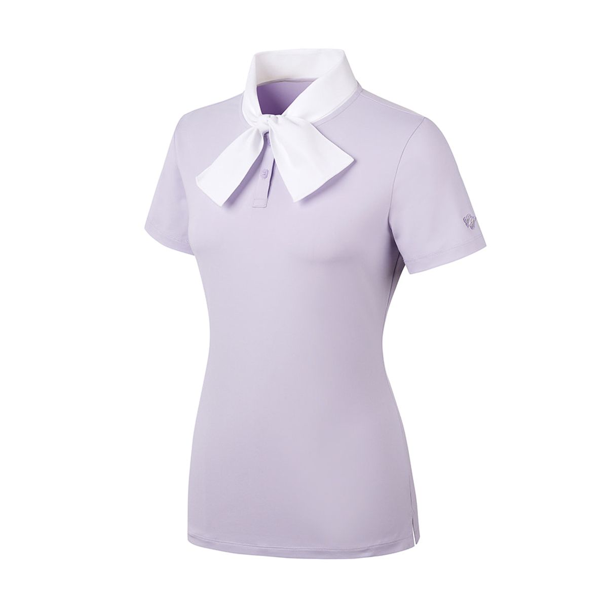 엘르골프(ELLE GOLF) 여성 에리 리본형 폴로 티셔츠_6I45206