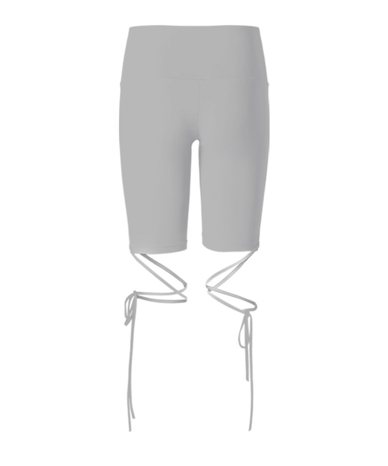 STRING BIKER SHORTS [GREY]