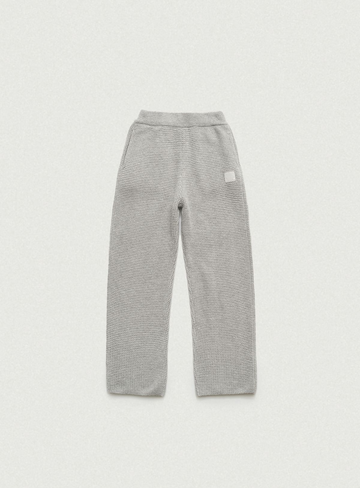 더바넷(THEBARNNET) Bella Waffle Knit Drawstring Pants_Grey