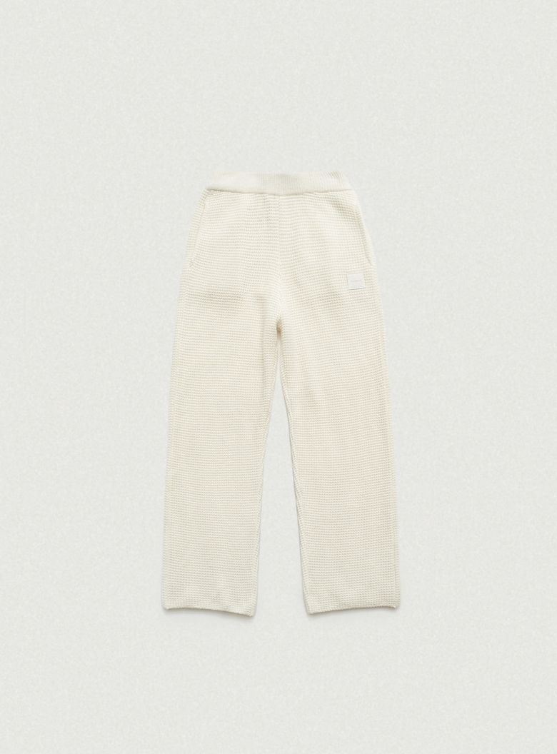 Bella Waffle Knit Drawstring Pants_Ivory