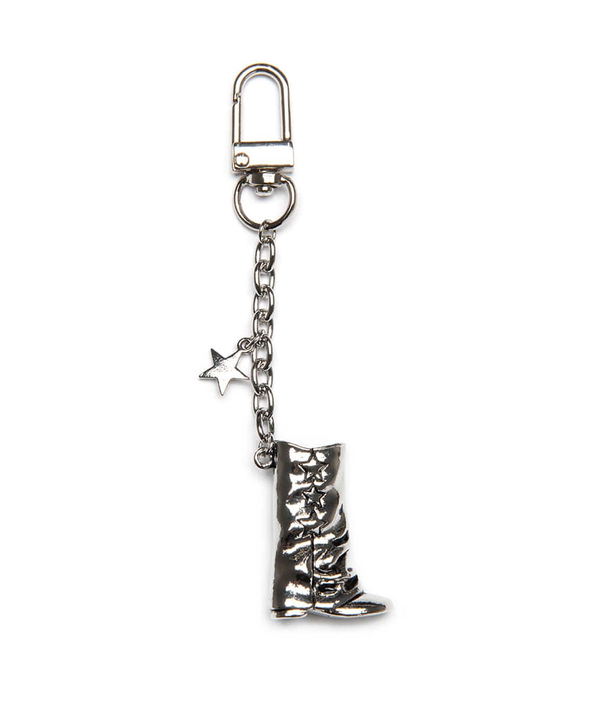 쓰리투에이티(THREE TO EIGHTY) WRINKLE BOOTS KEYRING SILVER