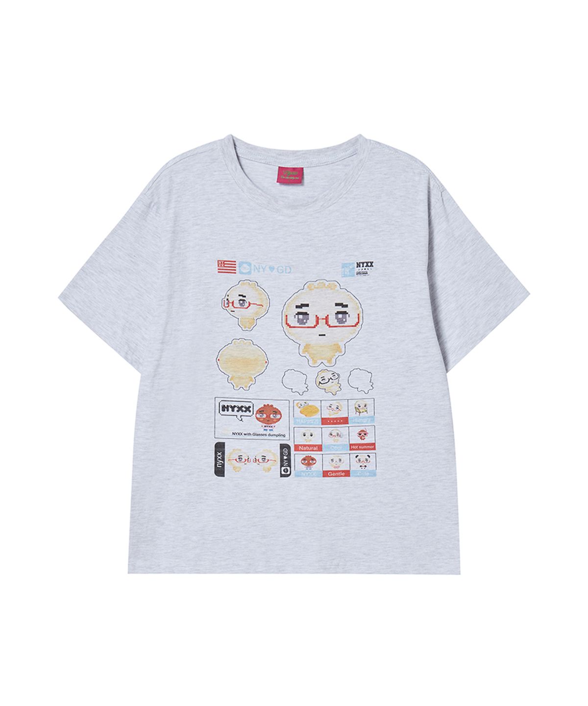 엔와이엑스엑스(NYXX) NYGD STICKER TEE HEATHER GRAY