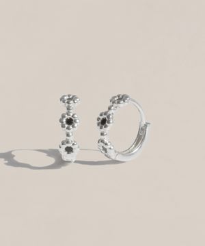 925실버 미니꽃 링 귀걸이 카미로/ Camiro